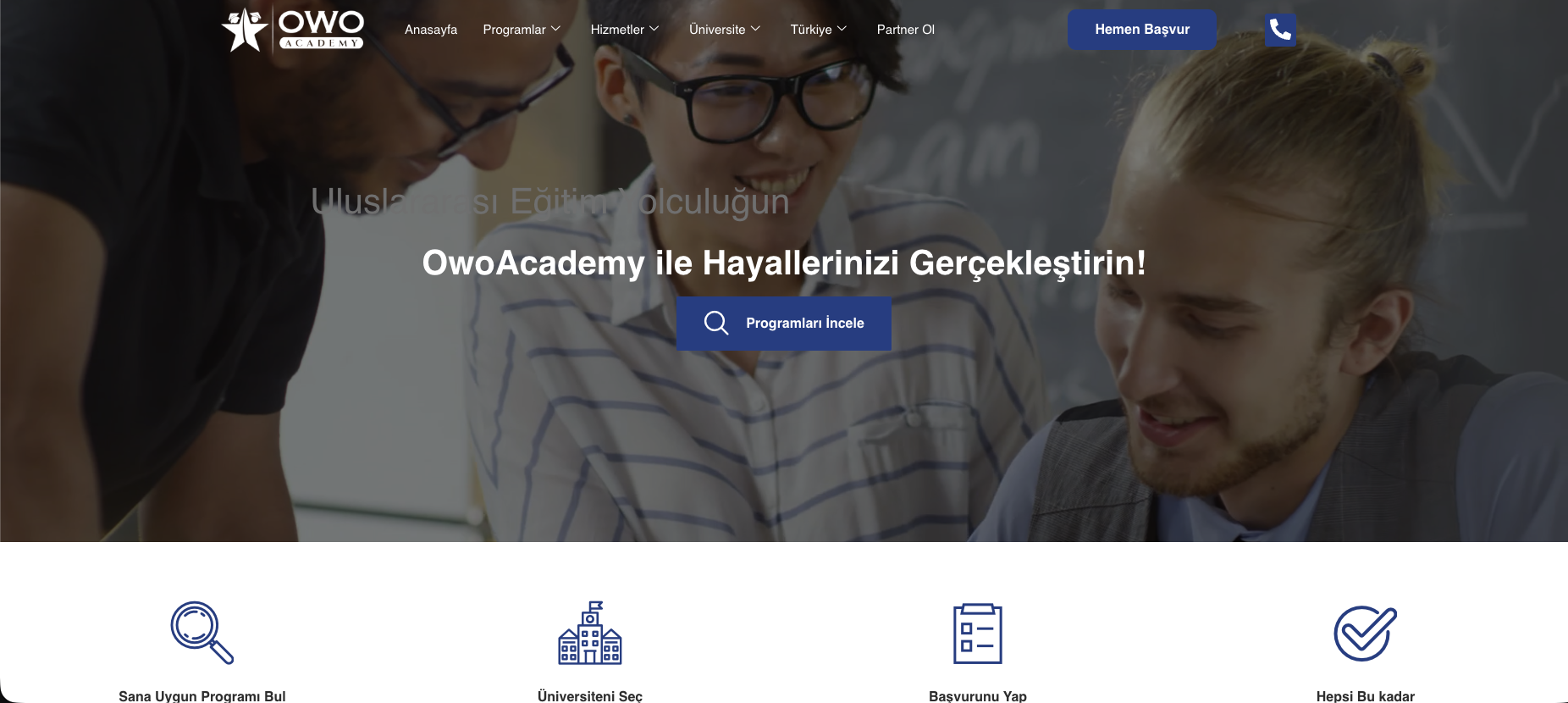 Owo Akademi proje görüntüsü