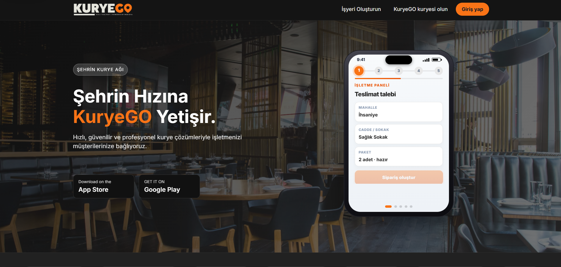 KuryeGO ürün görüntüsü